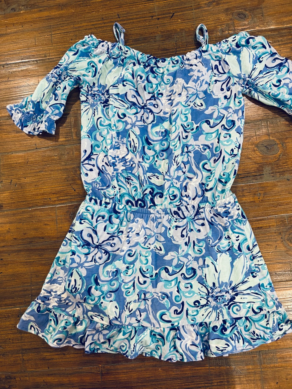 Lilly Pulitzer Girls’ Tenley Romper Size M (6-7)